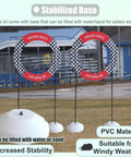 Indoor Drone Obstacle Course Kit For FPV Racing DIY Gates Set Practice Equipment For Beginners And Kids Sturdy Lightweight PVC Frames Customizable Race Modes Solo Or Multiplayer Flight Practice with stable bases for outdoor use.