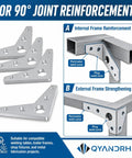 Rock Solid Steel Weld On Gusset Plates 4 Pack Of 3 Inch By 3 Inch Quarter Inch Thick triangle brackets for 90 degree reinforcement.