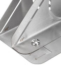 Close-up of Pro Grade Foam Pipe Cutter Tool Stainless Steel 45 Degree Insulation Cutting Fixture showing precise 45° angle markings