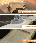 Spoilboard Surfacing Router Bit With 6 Flute Half Inch Shank 4 Inch Cutting Diameter Carbide Insert in action on wood