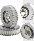 Close-up of 3 Pack E Bike Planetary Gear Kit With 36 Tooth Helical Gears 38mm Steel Plastic Motor Gears For Electric Bicycles.