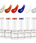 HEMA Free Cruelty Free Vegan Christmas Gel Nail Polish Kit With 6 Colors Sparkle Red Blue Glitter Silver White