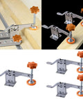 Toggle Clamps Adjustable Stainless Steel Quick Release Hand Tool for woodworking projects, multiple angles shown.