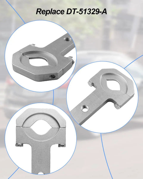 DT-51329-A Driveshaft Removal Adapter Tool For Chevrolet Equinox Traverse XT5 Acadia And Buick Envision Beefy Heavy Duty High Strength Metal Construction Durable Replacement Part, silver metal adapter