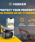 Solar Powered 4G LTE Outdoor Security Camera For Remote Construction Sites With Included SIM Card Night Vision IP65