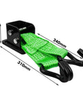 Lift Jack Mate Wheel Lifter for Offroad 4X4 Vehicles 5000 lb capacity with green tire hook attachment, close-up view