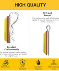 620 Piece Cotter Pin Kit With Zinc Plated Steel Pins, Hairpin Cotter Pins And R Clips, illustrated with pins and quality features