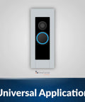 16V 30VA Door Bell Transformer For Ring Video Doorbell Pro 30TR And Wired Chimes Universal Power Supply shown with doorbell