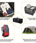 Foldable 75L Duffel Bag For Travel, versatile uses including suitcase storage, carry bag for play pen, backpack cover, tent bag