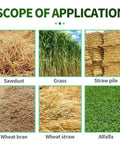 Portable Hay Moisture Meter With Long Probe For Bale Testing, Super Handy Digital Readout, 0-84% Range, 0.5 Percent Accuracy, Ideal For Alfalfa, Orchard Grass, Forage Grass, And Other Hays. Scope of application for hay, grass, straw, sawdust, wheat bran, and alfalfa.