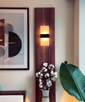 Rechargeable Battery Powered Wall Sconce Pair With Touch Dimming, Wireless LED Magnetic Bedside Lamps in living room setting