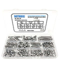 Self Drilling Hex Head Screws Set In 410 Stainless Steel Self Tapping Metal Screws Kit With 160 Piece Sheet Metal Assortment
