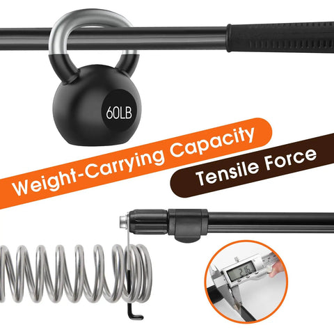 Magnetic Truck Bed Cargo Grabber Reach Tool With Telescoping 2.5 to 6.3 Ft Reach Double Hooks Heavy Duty Pickup Truck Accessory For Quick Cargo Retrieval In Trailer Or RV