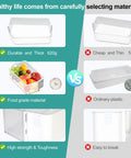 Comparison of durable 620g left door refrigerator shelf replacement with typical lower quality option.