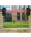 Dual Laser Alarm Beam Sensor For Indoor And Outdoor Security, 300m Range With 60m Infrared Detection above fence
