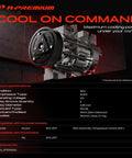 Top Shelf AC Compressor Assembly With Integrated Clutch Precharged PAG46 Lubricant Delivers Plug And Play Cabin Cooling Relief For Hyundai Accent And Kia Rio Rides Featuring Tough Six Groove Pulley with detailed product specifications.