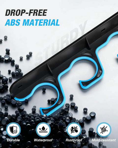 Heavy Duty Fishing Rod Holder 2 Pack for Garage Storage Ceiling Or Wall Mount Rod Rack with ABS Material and TPR Coating