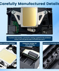 L1800 DTF Printhead Replacement For L1800D 1390 1400 1430 1500W R260 R270 R330 Printers in protective casing with smooth ink flow design