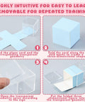 Hands On Geometry Kit With 12 Geometric Solids And 12 Folding Nets, Multicolored 3D Shapes And 2D Folding Cards for easy model assembly