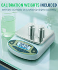 High Precision Digital Lab Scale Beefy 6000g Capacity With 0.01g Readout For Laboratory And Jewelry Weighing Scientific Analytical Balance Calibration Weight Included
