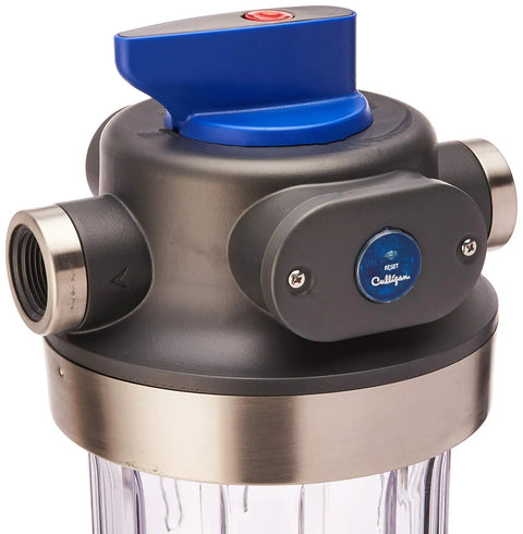 Top view of Whole House Water Filter System 1 Inch Inlet Outlet Fits Most Heavy Duty Filters, Improves Tap Water Taste