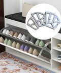 Stainless Steel Soft Close Hinges For Drawers And Shoe Cabinets, Durable Anti Rust Home Hardware Accessories For DIY Projects, No Fuss Easy Install Two Layer Kit with shoe cabinet