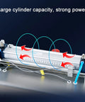 Automatic Pneumatic Liquid Filler Machine Horizontal Bottle Dosing Station Stainless Steel frame with large cylinder capacity.