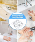 Twenty Pack Toilet Seat Bumpers Replacement Kit With Universal Fit And Strong Adhesive, clear bumpers and hands washing