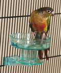 Twist And Lock Bird Bath For Small To Medium Birds Like Lovebirds Canaries Finches Parakeets And Cockatiels, Durable Plastic Self Service Bath