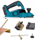 Heavy Duty Cordless Electric Hand Planer, 850W Brushless Wood Plane With Edge Corner Guide, 15000 RPM Straight Shooter Cuts, Adjustable Depth, tools included