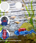 Ultra Realistic Tiny Diver Aquarium Decor Floating Ornament With Line And Suspension Ball Resin Mini Diver Landscape