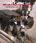 Five Piece CAT40 ER32 Collet Set With Collet Chuck Tooling For CNC Milling Lathe And Engraving Machines Pro Grade Precision