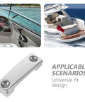 Saltwater Ready Marine Grade Stainless Steel Strap Webbing Clips With Burrfree Finish And Corrosion Resistance, Heavy Duty Deck And Yacht Rigging Hardware For Secure Anchor Grip On Rugged Boating, universal fit clip