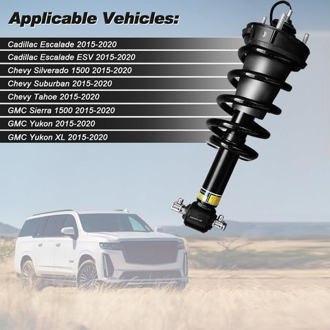 Two Front Shock Absorber Struts Assembly With Magnetic Ride Control Fits 2015-2020 Cadillac Escalade and Chevy SUVs
