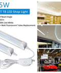 LED Shop Light 2ft 25W 6500K Daylight LED Shop Fixtures, 3200 Lumens visible in garage and office settings with plug