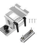 Adjustable Bench Grinder Tool Rest for 6 Inch or 8 Inch Grinders with flat miter slide, metal construction, and included screws.