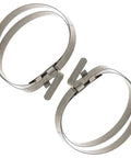 Stainless clamps for Front CV Axle Boot Kit For Polaris RZR 800 And Ranger 400 Crew 570 And Ranger 500 Beefed Up Heavy Duty