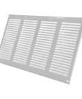 White 16 Inch By 8 Inch Metal Air Vent Cover Pack Of 2 With Built In Mesh Guard Screen For A No Brainer Easy Fit In Your Home HVAC Return Duct