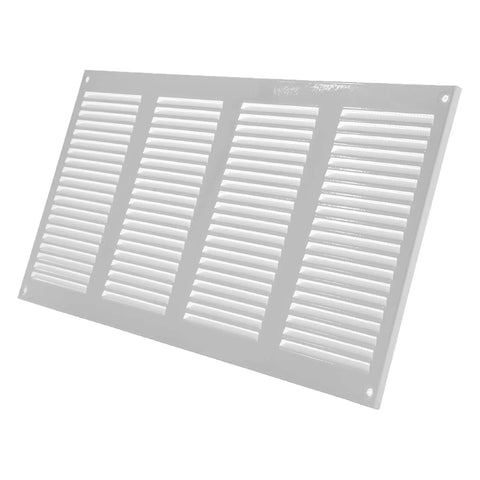 White 16 Inch By 8 Inch Metal Air Vent Cover Pack Of 2 With Built In Mesh Guard Screen For A No Brainer Easy Fit In Your Home HVAC Return Duct