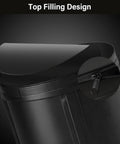 Top view of foldable bucket from Auto Drip Irrigation System Kit With 13 Gallon Foldable Bucket And 25W Water Pump in black nylon PVC.