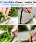 Automatic Drip Irrigation Kit With Five Sixteenth Inch Tubing Copper Atomizing Nozzles For Garden Lawn And Greenhouse