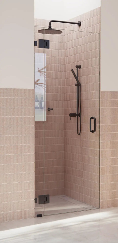 Frameless Shower Door Hinge With Enduroshield Glass Coating For 78 Inch Wide Doors 31.75 Inch Glass Polished Brass Finish Heavy Duty Hardware For A Slick Look And Smooth Swing on glass shower door