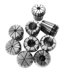 9 Piece ER32 Spring Collet Set For CNC Milling Lathe Engraving Machines, heavy duty spring steel, wide grip range from 2mm to 20mm
