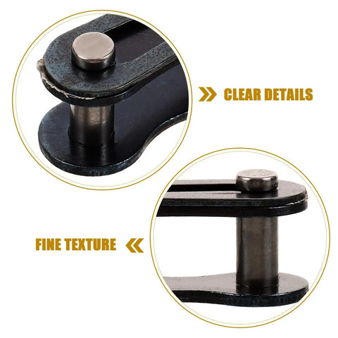 Close-up of 10 Pack Bicycle Chain Link Connector Single Speed showing clear details and fine texture for smooth installation.