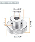 Pro Grade Aluminum Handwheel For Milling Machine And Lathe 40mm Outer Diameter 10mm Bore 25mm Height Includes Wrench And Two Screws