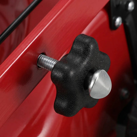 Upgrade Your Ride With These Top Notch 3 Pack Handle Knobs And Screw Bolts Kits For Lawn Mowers And Snow Blowers Featuring Durable Plastic Metal Grip That Slashes Hand Fatigue While Boosting Control For Any Serious Yard Work Job. Black plastic metal knob with 48mm screw bolt on red mower panel