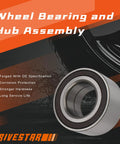 Front Wheel Hub Bearing For Audi Q7 2007 2015 Range Rover 2003 2018 Porsche Cayenne 2003 2006 2008 2012 And Volkswagen Touareg 2004 2017 Fitment Is On Point Easy Install Premium Quality Hub Bearing Assembly displayed with features and brand DRIVESTAR.