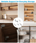 Heavy Duty Nickel Plated Shelf Pegs Pins Kit 80 Piece Set Built Different Fits Like A Glove On Standard 5mm Quarter Inch Holes for organizing kitchen shelves.