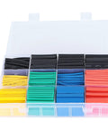 Top Notch 530Pct Ycauty Industrial Heat Shrink Tubing Kit With Colorful Heavy Duty Insulation For Circuit Wiring Harness And Nylon Protection That Is Totally Durable, Water Resistant, And Built To Last On Any Electrical Job You Gotta Crush Today. multicolor nylon 2:1 tubing kit in storage box
