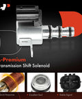 Automatic Transmission Shift Solenoid B And C Valve For Acura And Honda Rides 1998 Through 2007 Fits TL CL MDX Accord Civic V6 NA Replacement Direct Fit High Quality, silver